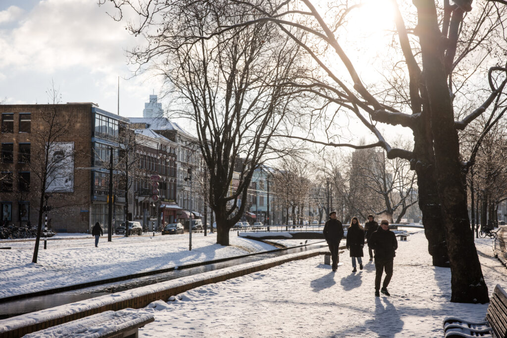 Rotterdam in de winter